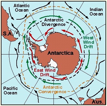 Antarctic Convergence/Divergence Zone